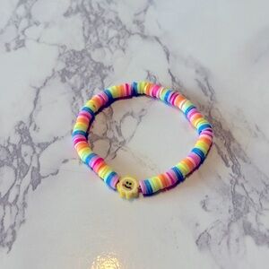 Summer clay bead bracelet